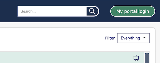 Screen shot of New MyMaths MyPortal login modal