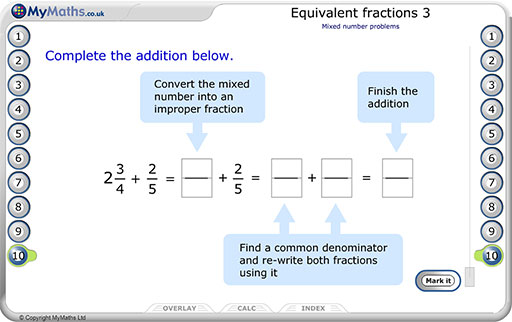 Primary equivalent fractions