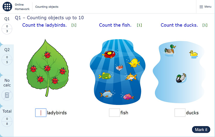 New Key Stage 1 content on Primary MyMaths