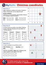 Secondary MyMaths Christmas Coordinates Worksheet