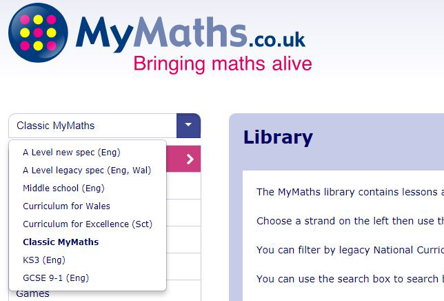 Secondary Curriculum Selector